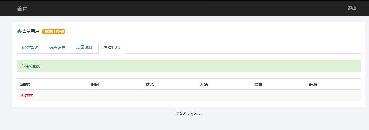 某IDC互聯(lián)網(wǎng)服務商管理系統(tǒng)--用戶域名記錄管理、站點設置、流量統(tǒng)計和連接信息
